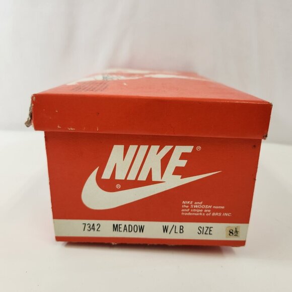 Nike Meadow 7342 White/Light Blue 1980s NEW OLD STOCK Mens Size 8 1/2 - Picture 16 of 16